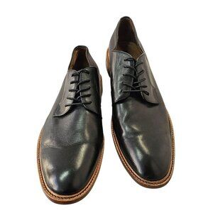 Gordon Rush Hester Men Oxford Sz 15 Black Leather Lace-Up Rubber Sole Dress Shoe